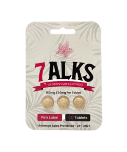 7ALKS 3ct 7OH Chewable Tabs Pink Label 50mg Per Tablets