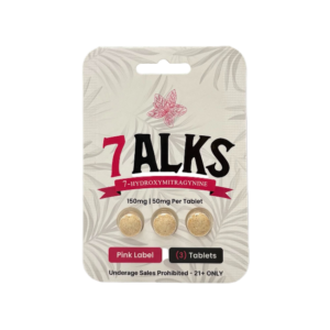7ALKS 3ct 7OH Chewable Tabs Pink Label 50mg Per Tablets
