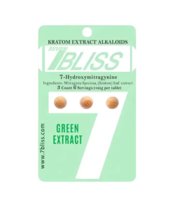 7 Bliss 3ct 7OH Tabs Green Extract 14mg per Tablet