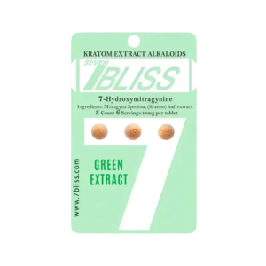 7 Bliss 3ct 7OH Tabs Green Extract 14mg per Tablet