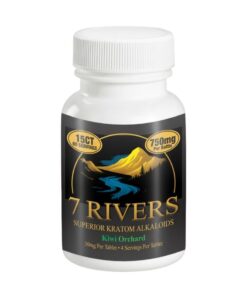 7 RIVERS KRATOM ALKALOIDS TABLETS 15CT 50MG PER TABLET - KIWI ORCHARD