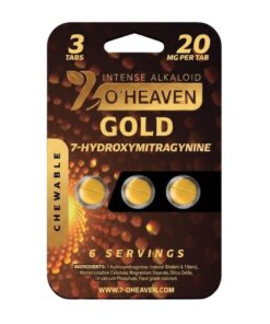 7 O'Heaven 7-Hydroxymitragynine Chewable Tablets 3ct 20mg per Tablet - Gold