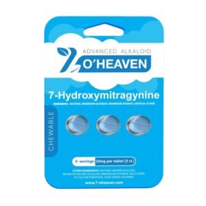 7 O'Heaven 7-Hydroxymitragynine Chewable Tablets 3ct 80mg Per Tablet - Natural