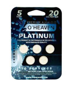 7 O'Heaven Kratom Extract Mit Chewable Tablets 5ct 20mg Per Tablet - Platinum