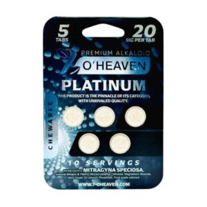 7 O'Heaven Kratom Extract Mit Chewable Tablets 5ct 20mg Per Tablet - Platinum