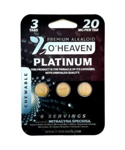 7 O'Heaven Kratom Extract Mit Chewable Tablets 3ct 20mg Per Tablet - Platinum